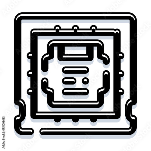 Microchip component illustrating digital technology, intricate connections, and processing power, perfect for concepts related to computing, artificial intelligence, and electronic infrastructure