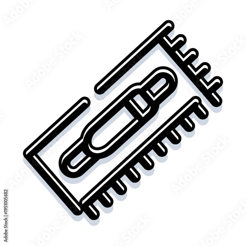 Medical specimen vial integrated into a microchip structure, visualizing biotechnology, precise diagnostics, and the fusion of health data with modern technology