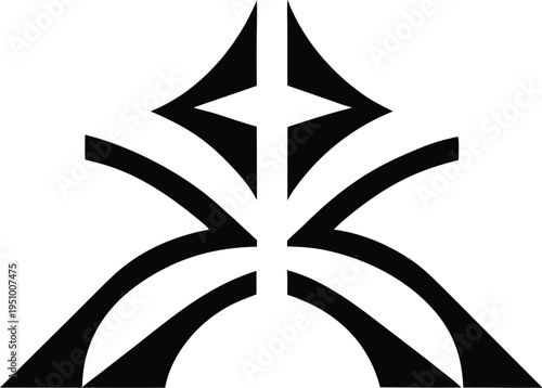 creative-abstract-tree-roots-logo--minimalist-black