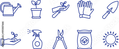 Essential gardening tools and activities for plant care and growth