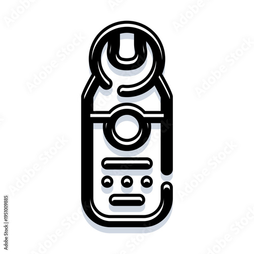 Clamp meter illustrating electrical measurement equipment, providing an essential tool for electricians and technicians working with current and voltage