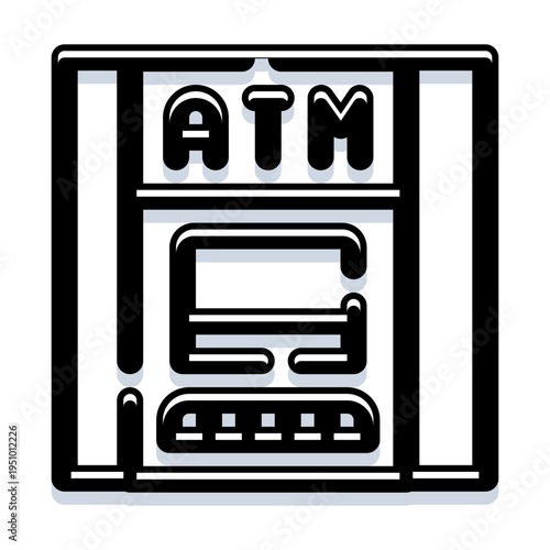 Automated teller machine providing banking services, facilitating cash withdrawals, money transactions, and financial management for customers using a credit card