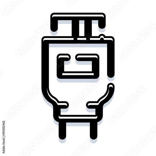 Hdmi cable plug icon representing digital video connection technology and hardware for seamless media streaming and display, bringing modern connectivity