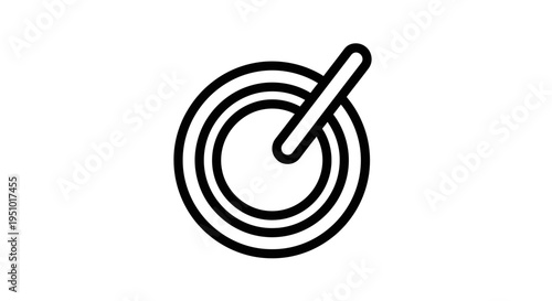 Drum Beat Icon, Music Instrument, Percussion, Rhythmic Sound Symbol