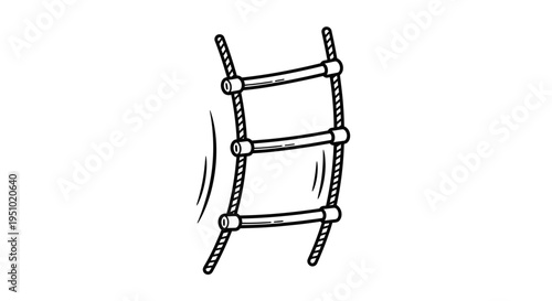 Rope Ladder Climbing Net for Kids Playground or Adventure Activity