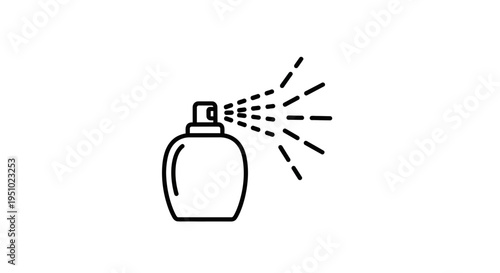 Perfume Bottle Spraying Fragrance Mist Icon