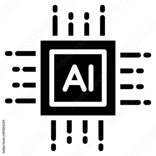 Ai processor icon
