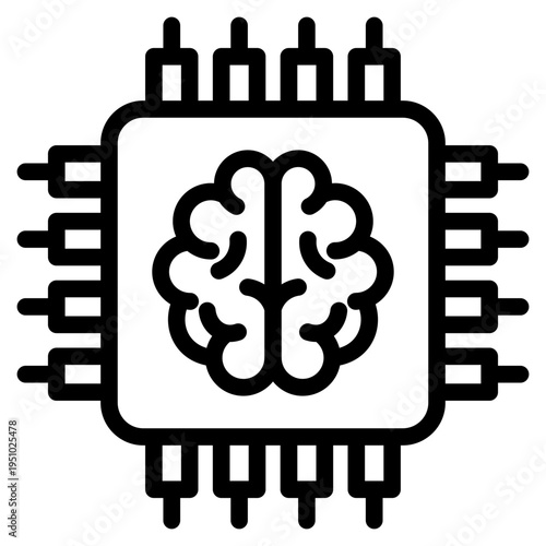 Ai processor icon