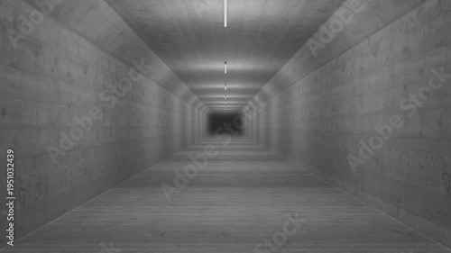 Concrete Tunnel Corridor Flythrough – Infinite Seamless Loop, 3D Architectural Camera Walk, 4K Animated Background
