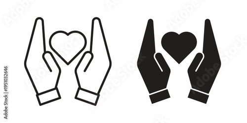 Heart Health icon pack flat vector in outline