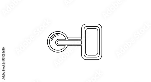 Minimalist Dumbbell Icon, Fitness Equipment, Weight Training Symbol, Gym Workout Graphic