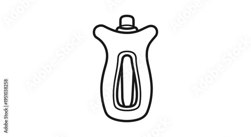 Handheld Electric Water Flosser Icon, Oral Hygiene Tool, Dental Care Device