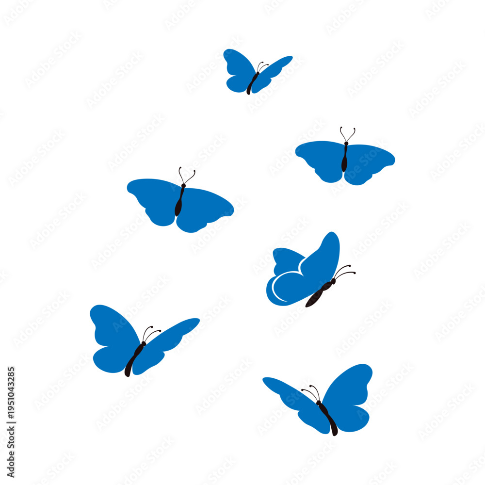 Fototapeta premium Blue Butterfly Flying