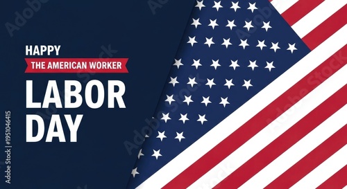 Happy american labor day celebration honoring workers and labor unions