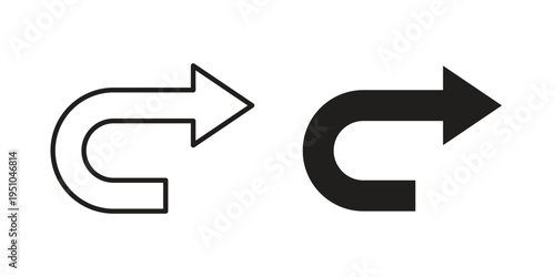 Redo icon pack flat vector in outline