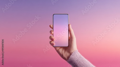 Smartphone against a stunning sky