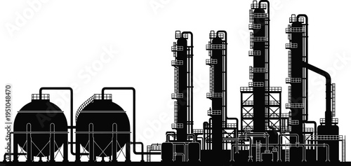 Set of nine black and white gas mask vector illustrations, tactical respirator icons, apocalyptic protective gear, military survival equipment, hazard, safety.