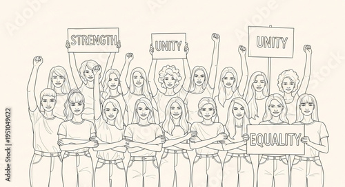 Group of people holding signs and protesting together.