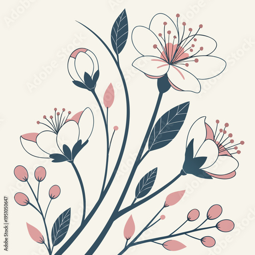 watercolor minimalistic isolated illustration