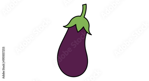 eggplant isolated on white background