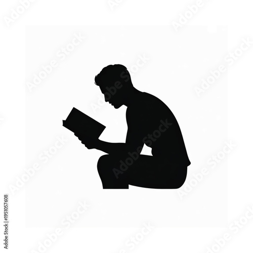 Silhouette of a scuba diver swimming underwater with bubbles rising