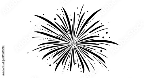 fireworks explosion illustration
