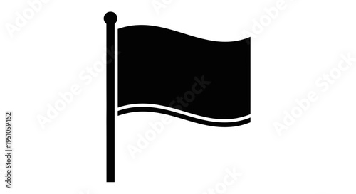 black and white flags
