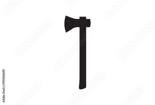 Vector black axe icon