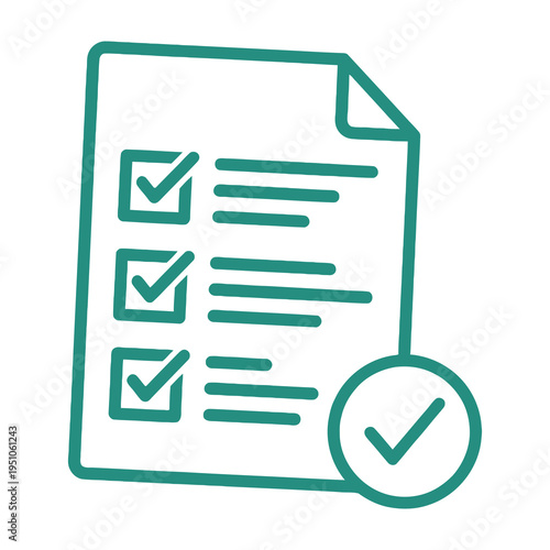 Checklist document with verified tasks and confirmation