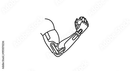 Bionic Arm, Futuristic Prosthetic Limb, Technology, Innovation, Medical Device, Human Body