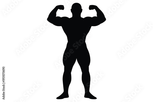 Silhouette of couple dancing close together in black