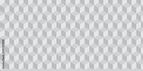 abstract white creative cubes decoration triangle wall and wallpaper textile vector square tile, mosaic endless repeat hexagon block texture background.