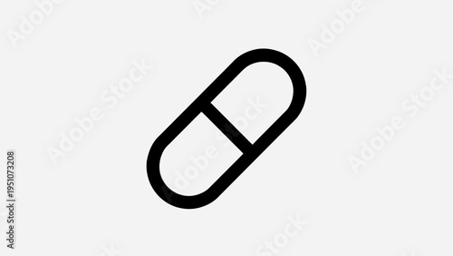 Red paper clip isolated on white background office stationery icon