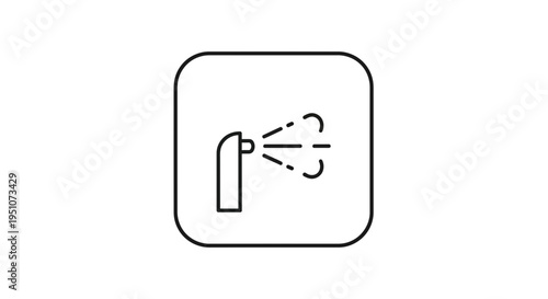 Spray bottle icon, spray can symbol, aerosol dispenser, cleaning, hygiene, and hygiene concept