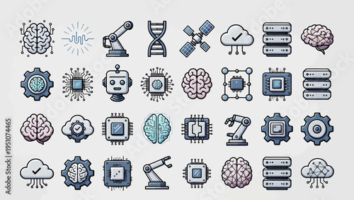 Set of web design vector icons