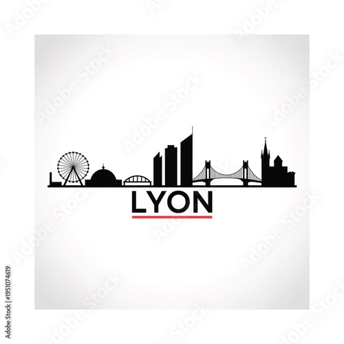 Black and white illustration of crossed skis and ski poles