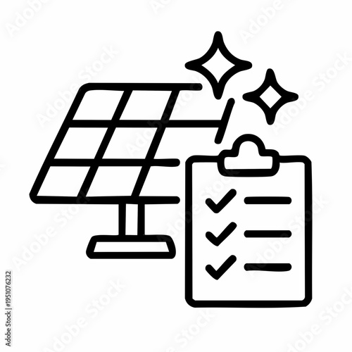 Solar panel inspection checklist for renewable energy maintenance and efficiency assessment