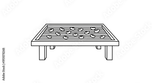 Drying rack with donuts