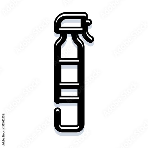 Spray bottle vector graphic featuring a cleaning product symbol, illustrating concepts of hygiene, sanitation, disinfection, and maintenance for household or commercial use