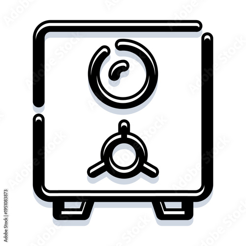 Secure metal safe or strongbox safeguarding money, documents, and important items, illustrating concepts of security, protection, and confidential storage for banking and assets