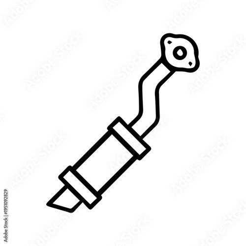 Vehicle Exhaust Pipe Icon