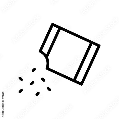 Packet Spilling Granules Icon