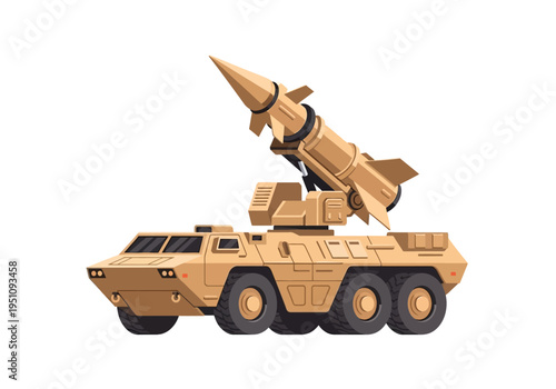 Military Missile Launcher Vehicle - A Powerful Mobile Defense System