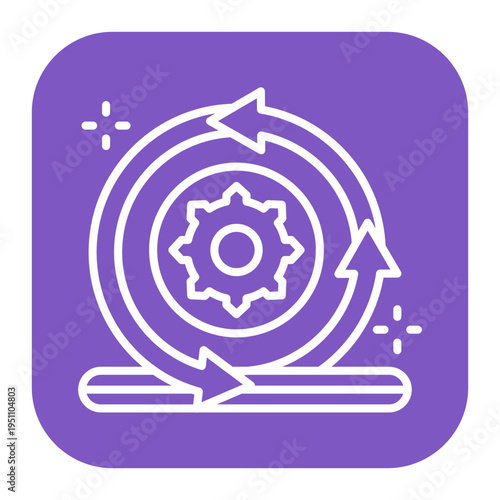 Stages Processing Icon