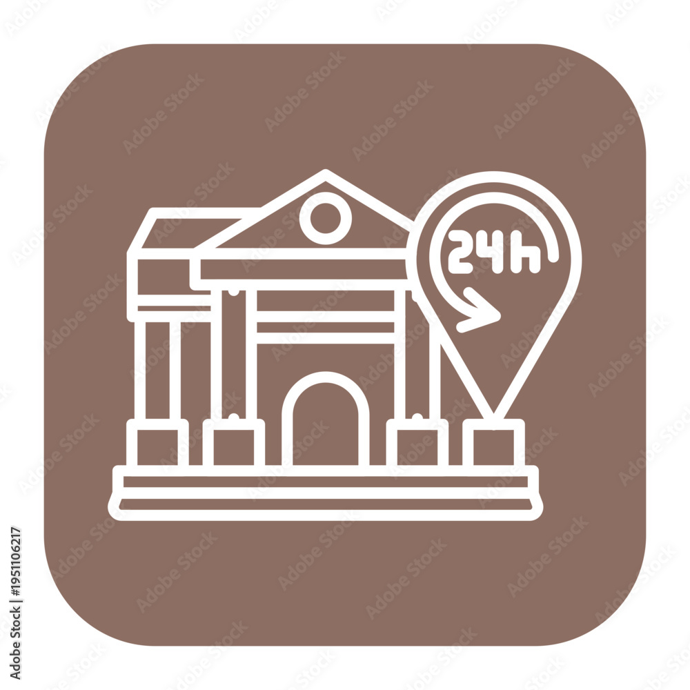 Naklejka premium All Day Tours Icon