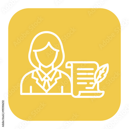 Historian Woman Icon