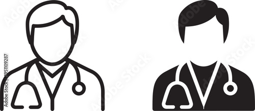 doctor avatar icon medical professional healthcare physician profile symbol