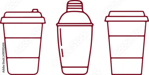 Three different types of beverage containers displayed side by side