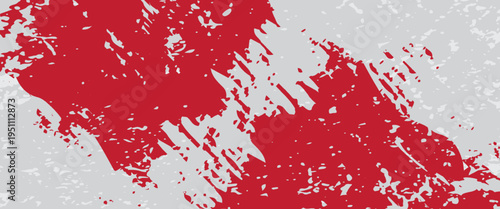 Straight red ink vector lines pack. Bloody color long and round hand-drawn brushstroke text highlights, frames, circles. Asian calligraphy brushstroke set.