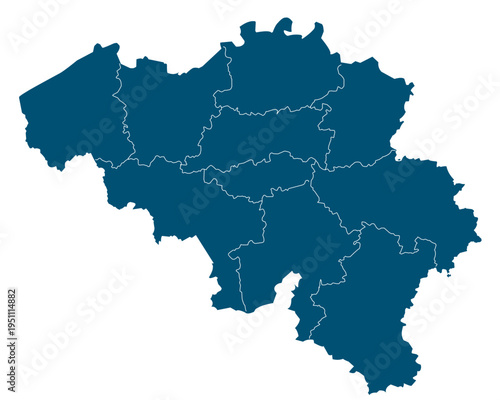 map of belgium